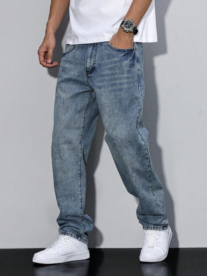 Herren Jeans mit lockerer Passform-Pants for Men-Alpenkind