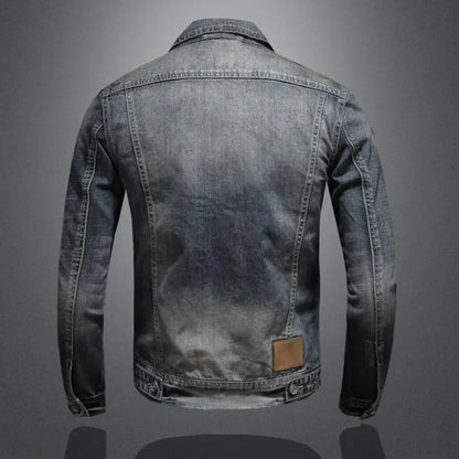 Herren Jeansjacke mit Reißverschluss und Brusttaschen-Jackets for men-Alpenkind