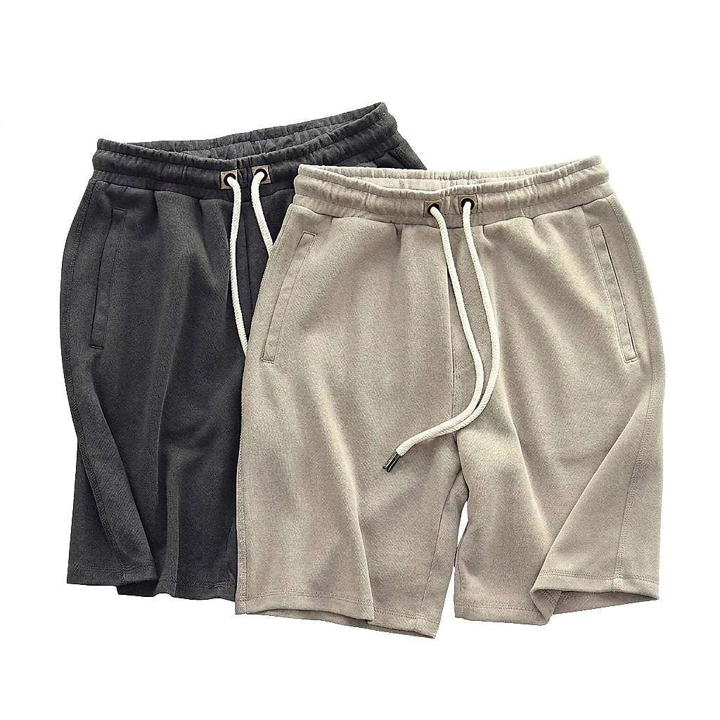 Herren Jersey-Shorts mit Kordelzug und elastischem Bund-Shorts for men-Alpenkind