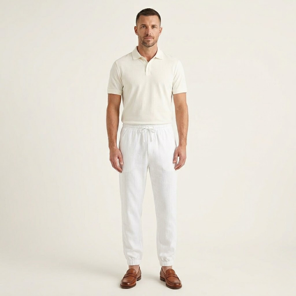 Herren-Jogginghose mit Kordelzug und elastischen Bündchen-Men Pants-Alpenkind