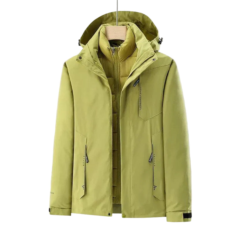 Herren Kapuzenjacke mit Mehrlagen-Konstruktion-Women Outerwear-Alpenkind