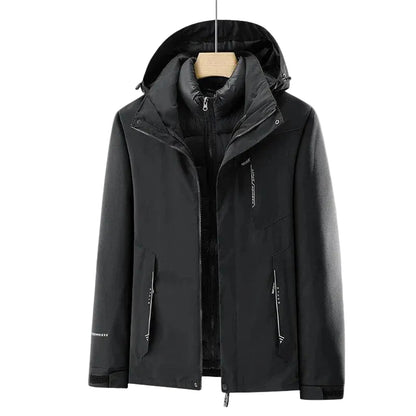 Herren Kapuzenjacke mit Mehrlagen-Konstruktion-Women Outerwear-Alpenkind