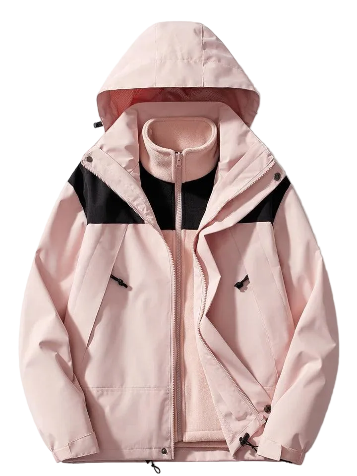 Herren Kapuzenjacke mit Mehrlagiger Konstruktion-Men Outerwear-Alpenkind