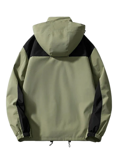 Herren Kapuzenjacke mit Mehrlagiger Konstruktion-Men Outerwear-Alpenkind