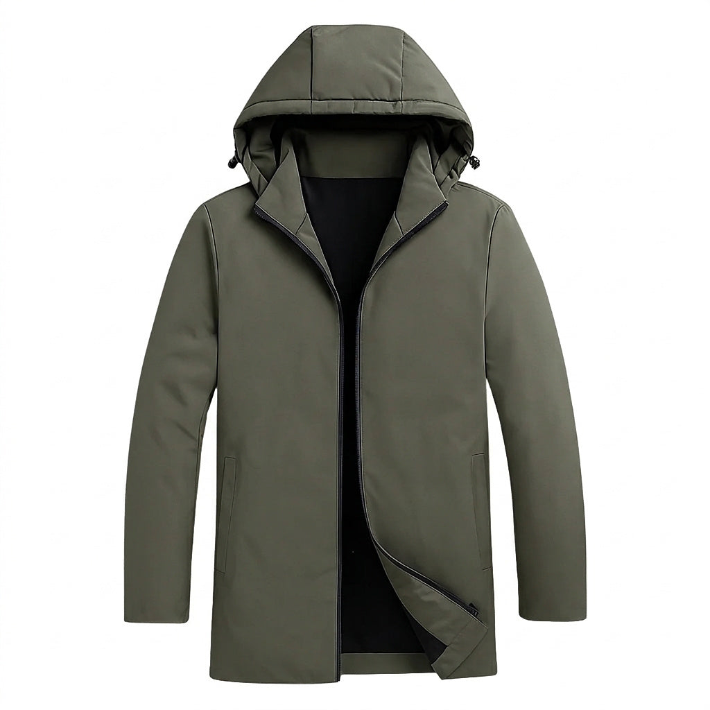Herren-Kapuzenjacke mit Reißverschluss-Jackets for men-Alpenkind