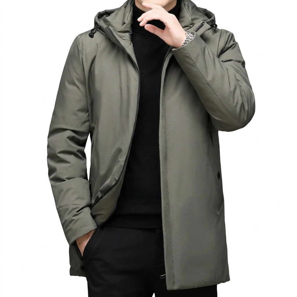 Herren-Kapuzenjacke mit Reißverschluss-Jackets for men-Alpenkind