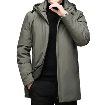 Herren-Kapuzenjacke mit Reißverschluss-Jackets for men-Alpenkind