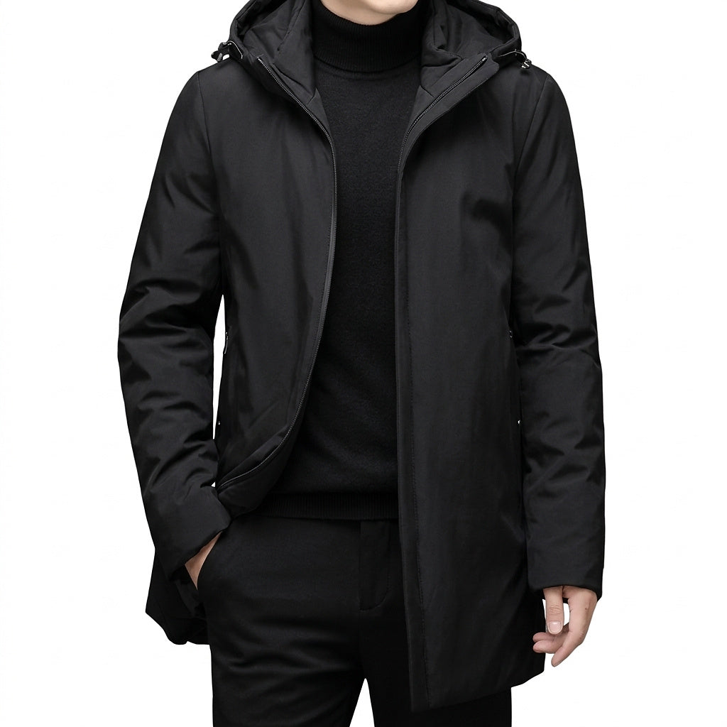 Herren-Kapuzenjacke mit Reißverschluss-Jackets for men-Alpenkind