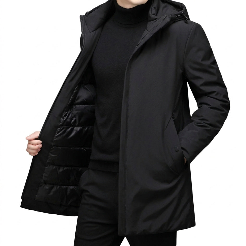 Herren-Kapuzenjacke mit Reißverschluss-Jackets for men-Alpenkind