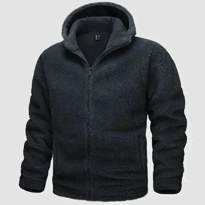 Herren Fleece Zip Hoodie mit Lockerer Passform – Warm & Alltagstauglich-Men Sweaters-Alpenkind