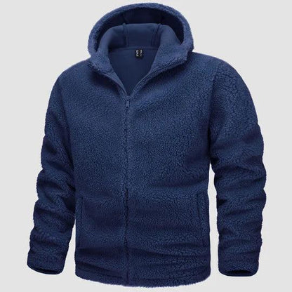 Herren Fleece Zip Hoodie mit Lockerer Passform – Warm & Alltagstauglich-Men Sweaters-Alpenkind