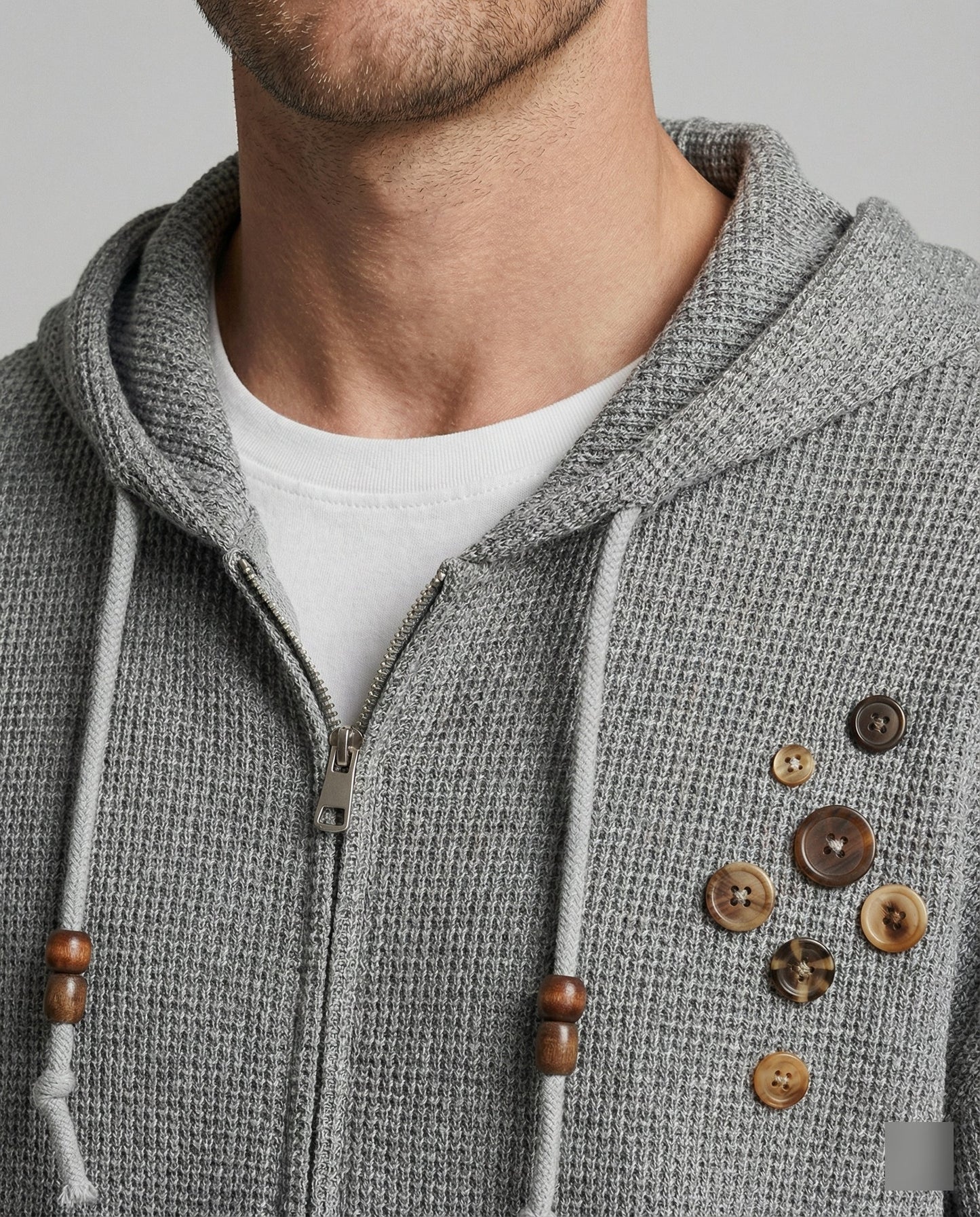 Herren Kapuzenjacke mit Reißverschluss und Fronttasche