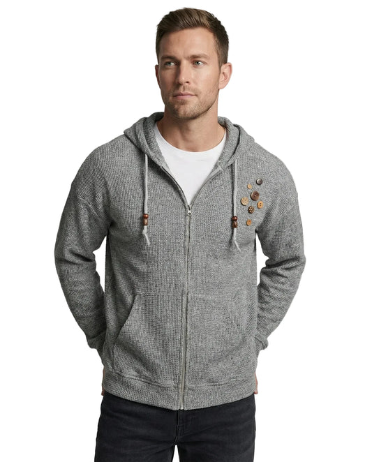 Herren Kapuzenjacke mit Reißverschluss und Fronttasche-Men Jackets-Alpenkind