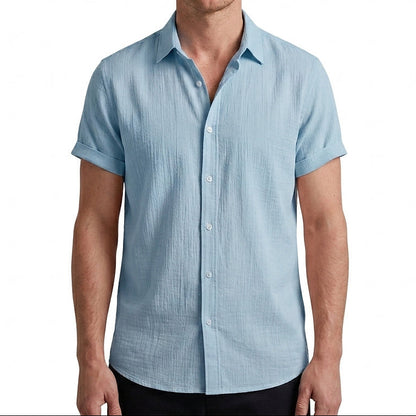 Herren Kurzarm-Button-Down-Hemd-Shirts for men-Alpenkind