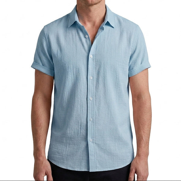 Herren Kurzarm-Button-Down-Hemd-Shirts for men-Alpenkind