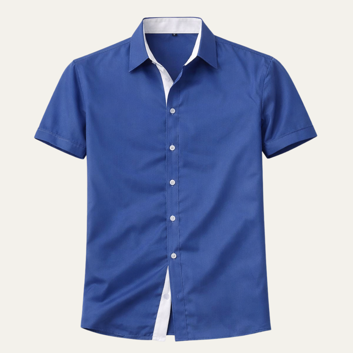 Herren Kurzarmhemd mit Knopfleiste und strukturiertem Kragen-Shirts for men-Alpenkind