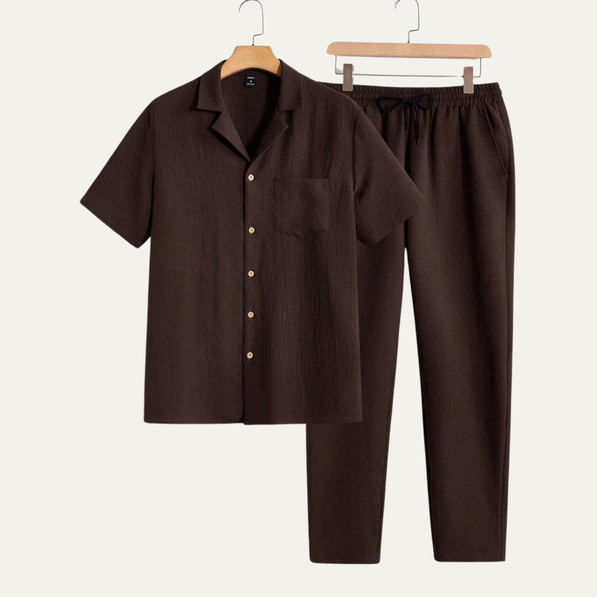 Herren Kurzarmhemd und Hose Set-Shirts for men-Alpenkind