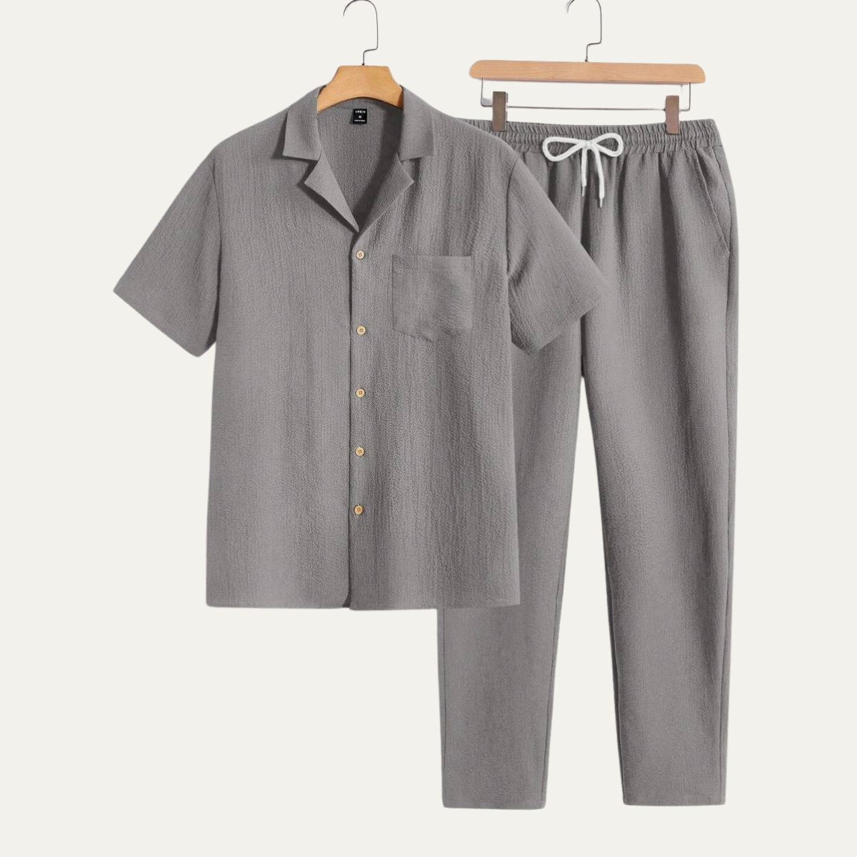 Herren Kurzarmhemd und Hose Set-Shirts for men-Alpenkind