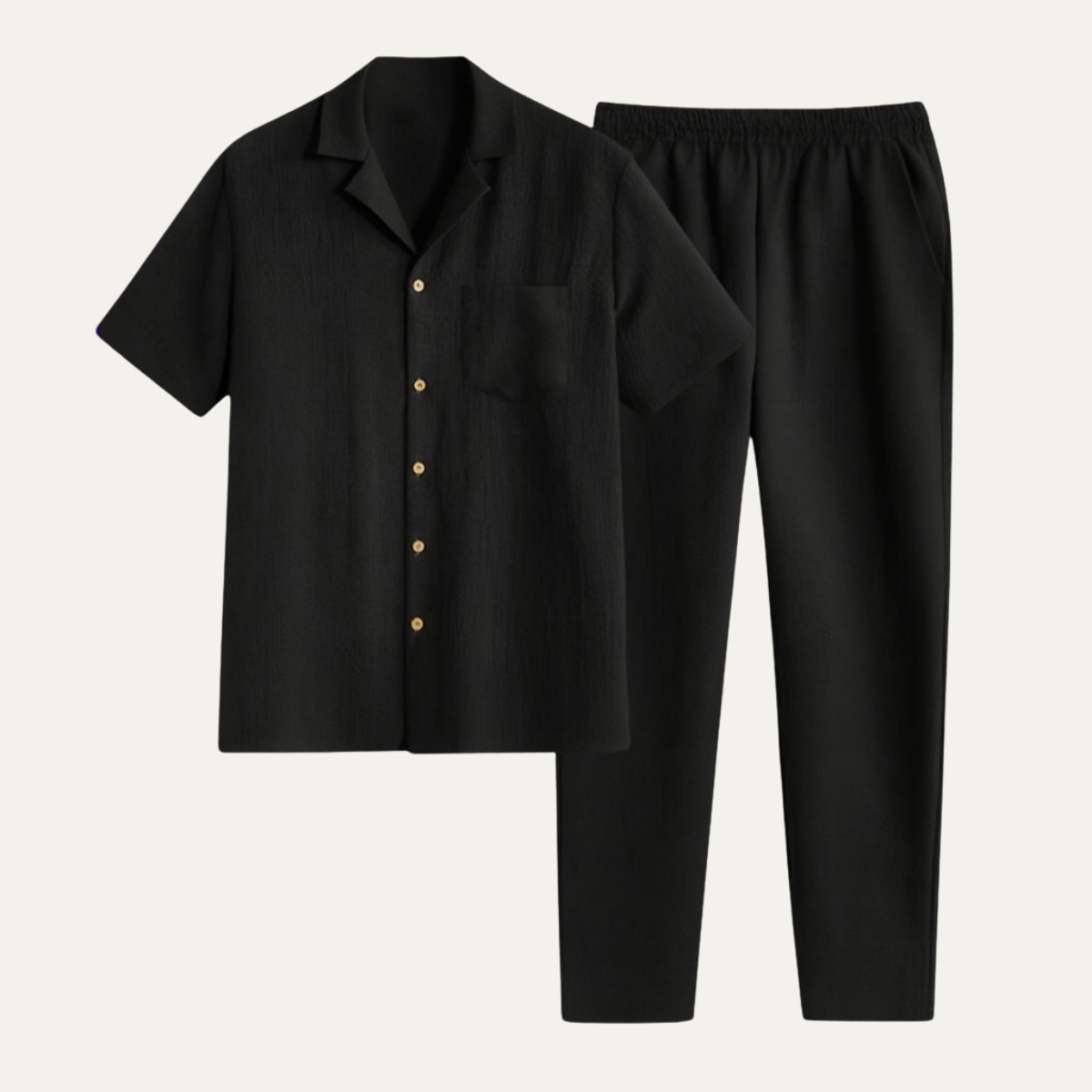 Herren Kurzarmhemd und Hose Set-Shirts for men-Alpenkind