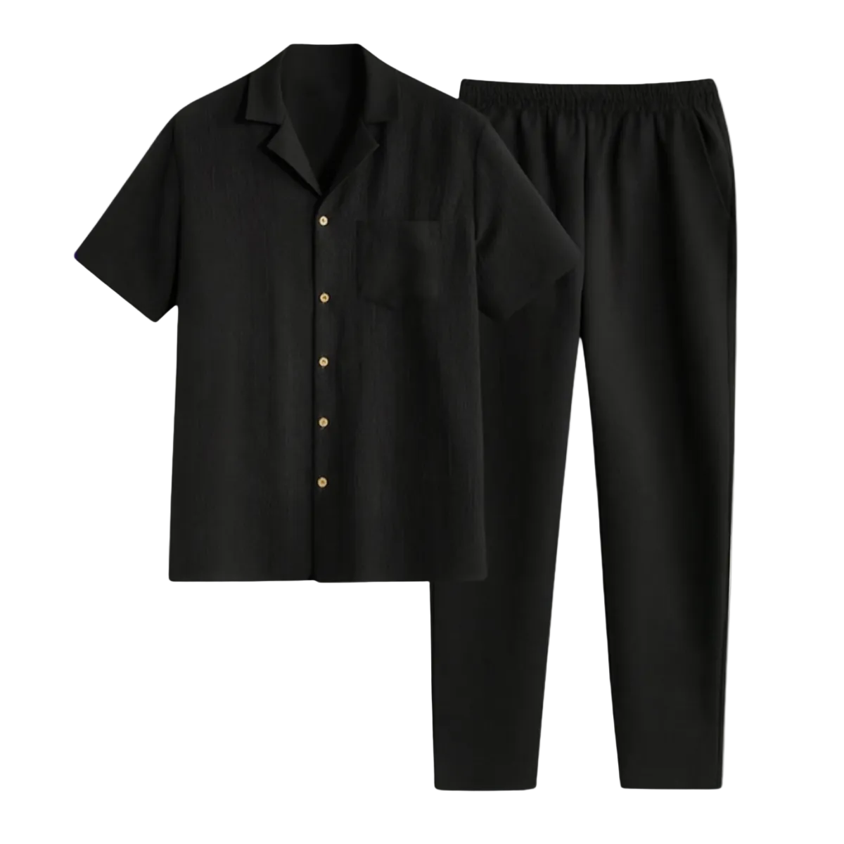 Herren Kurzarmhemd und Hose Set-Shirts for men-Alpenkind