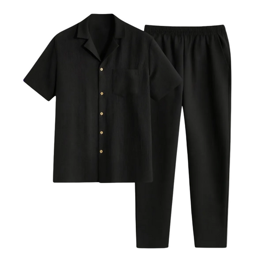Herren Kurzarmhemd und Hose Set-Shirts for men-Alpenkind
