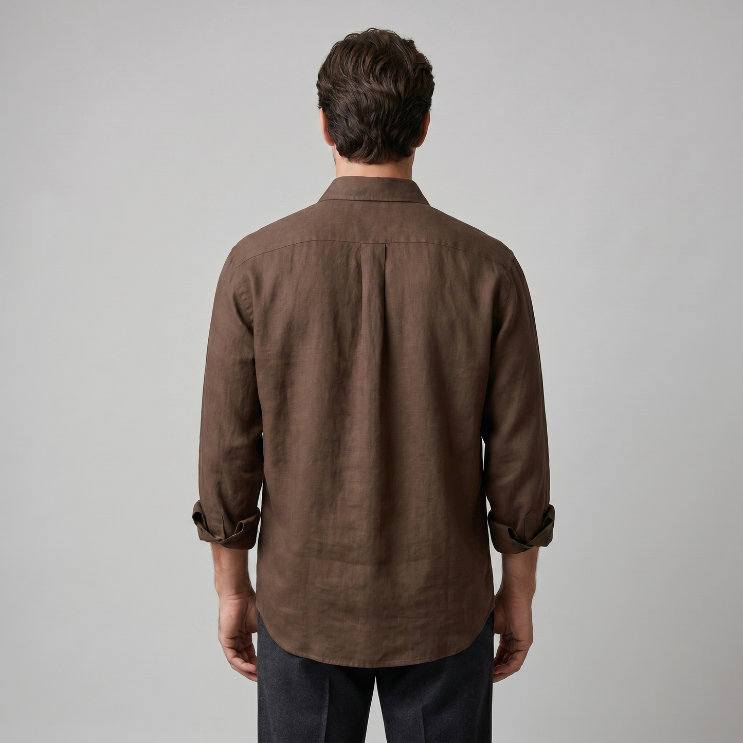 Herren Langarm-Button-Down-Hemd-Shirts for men-Alpenkind
