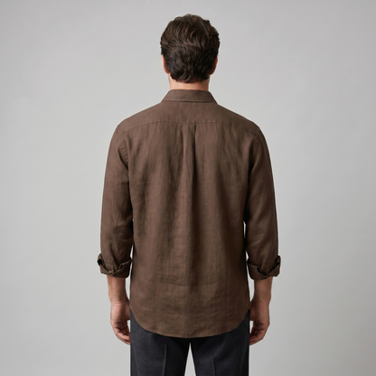 Herren Langarm-Button-Down-Hemd-Shirts for men-Alpenkind