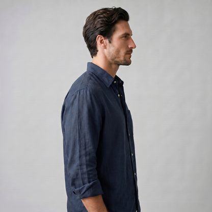Herren Langarm-Button-Down-Hemd-Shirts for men-Alpenkind
