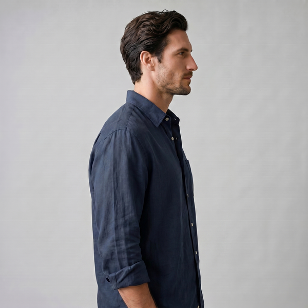 Herren Langarm-Button-Down-Hemd-Shirts for men-Alpenkind