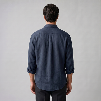 Herren Langarm-Button-Down-Hemd-Shirts for men-Alpenkind
