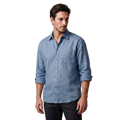 Herren Langarm-Button-Down-Hemd-Shirts for men-Alpenkind