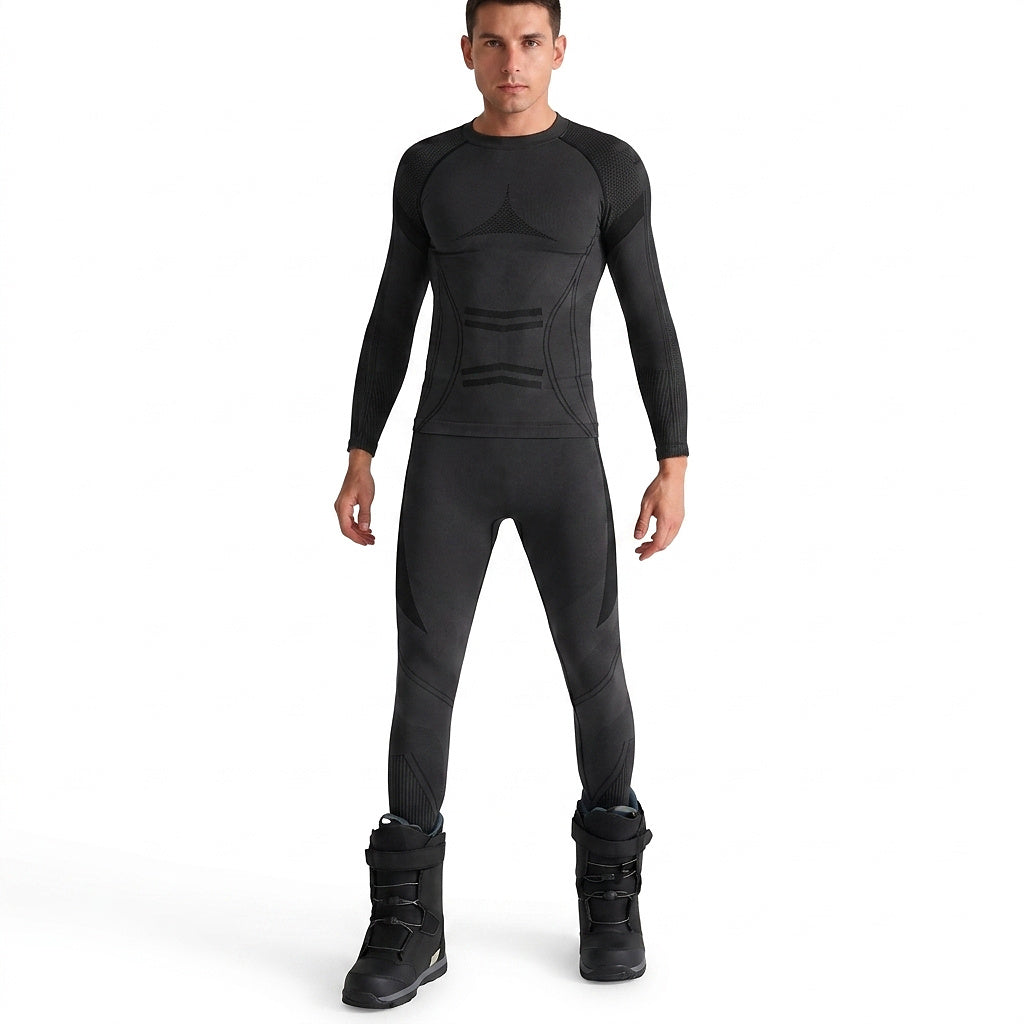 Herren Langarm-Funktionsunterwäsche-Set-Sets for Men-Alpenkind