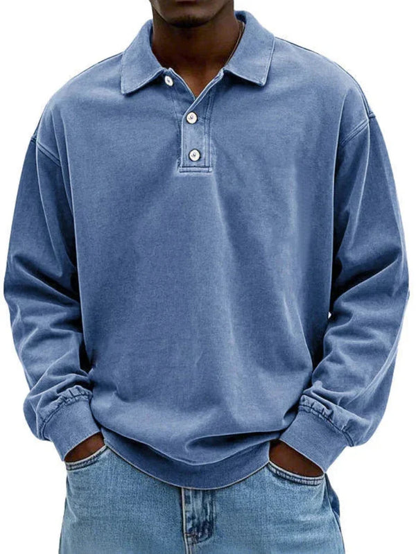 Herren Langarm Hemd mit Knopfleiste-Shirts for men-Alpenkind