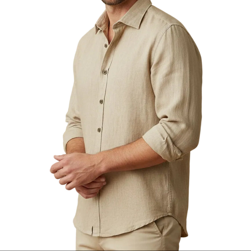 Herren Langarmhemd mit Knopfleiste-Women blouse-Alpenkind