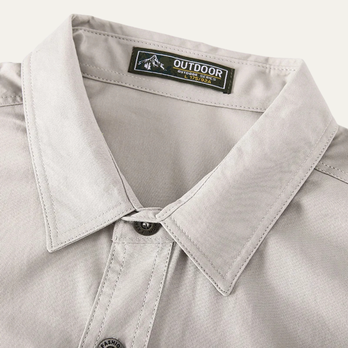 Herren-Langarmhemd mit Knopfleiste und Brusttaschen-Shirts for men-Alpenkind
