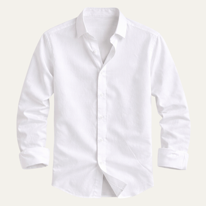 Herren Langarmhemd mit Kragen und durchgehender Knopfleiste-Shirts for men-Alpenkind