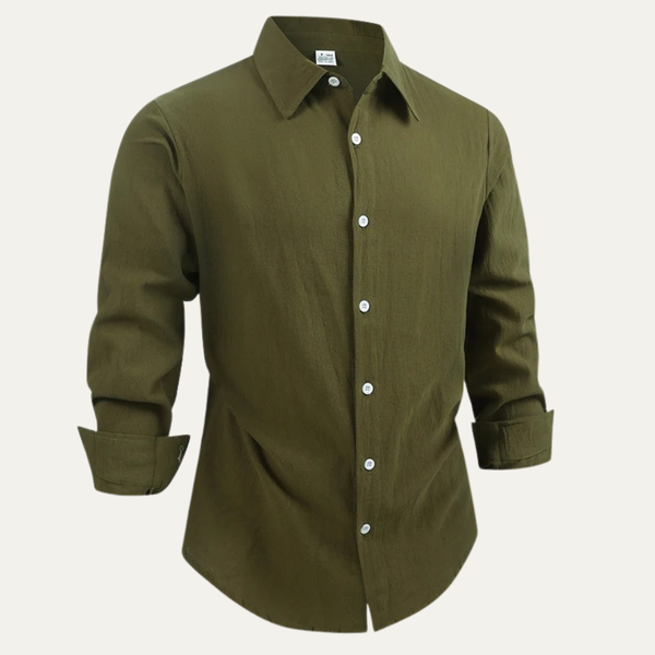 Herren Langarmhemd mit Kragen und Knopfleiste-Shirts for men-Alpenkind