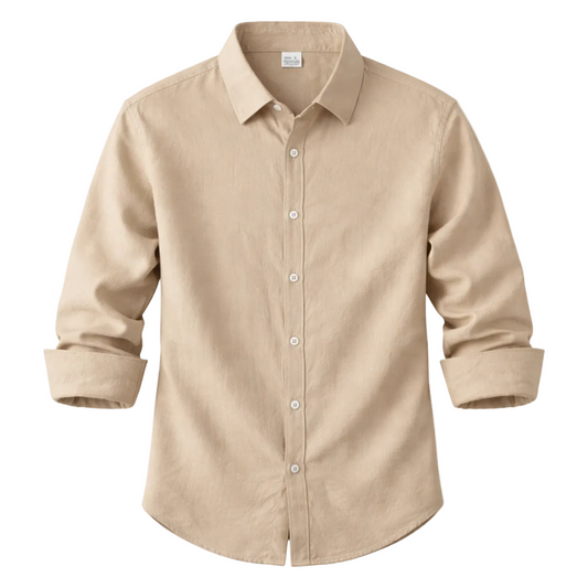 Herren Langarmhemd mit Kragen und Knopfleiste-Shirts for men-Alpenkind
