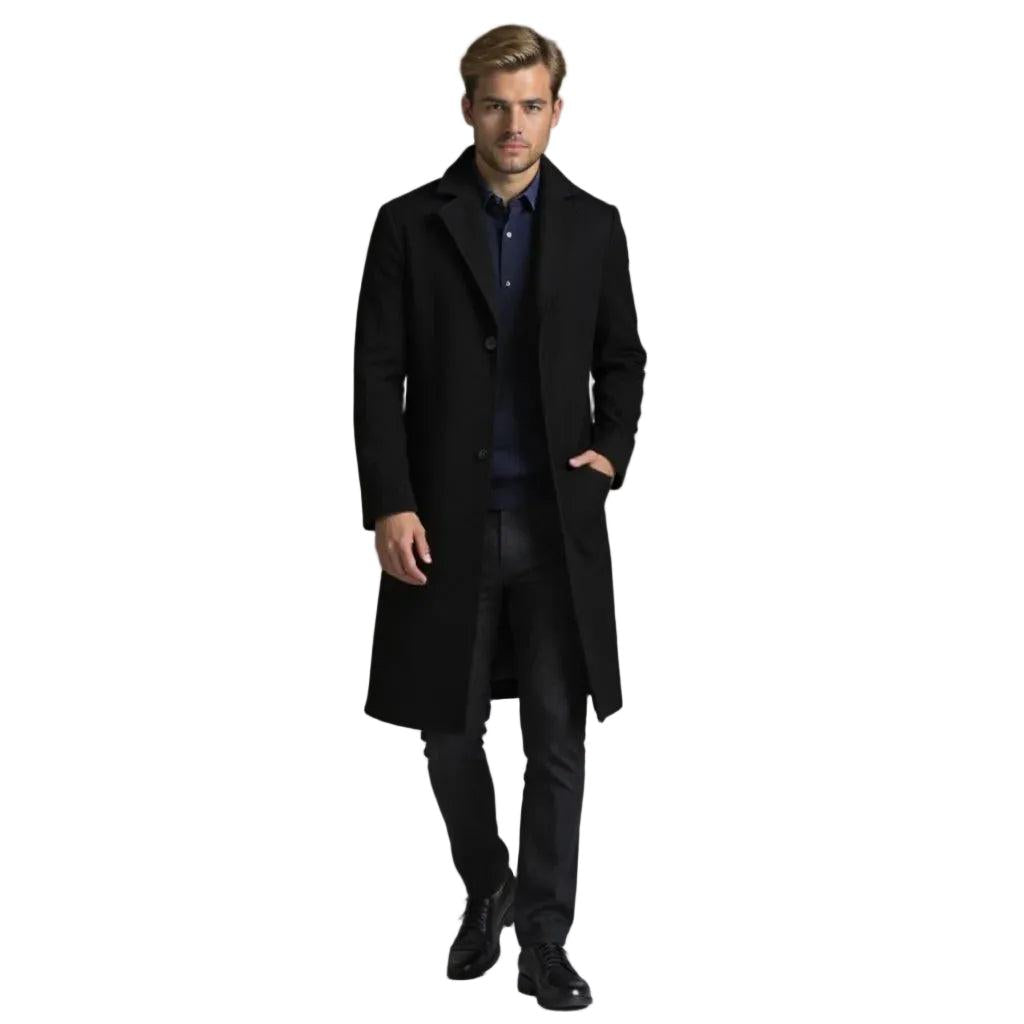 Herren Langer Maßgeschneiderter Mantel-Men Outerwear-Alpenkind