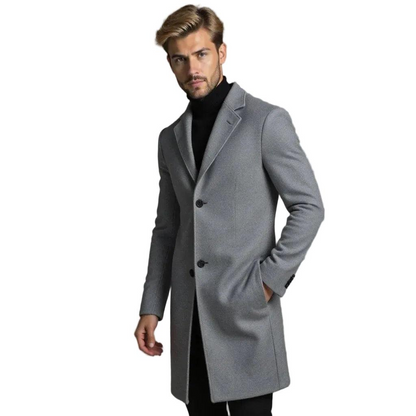 Herren Langer Maßgeschneiderter Mantel-Men Outerwear-Alpenkind
