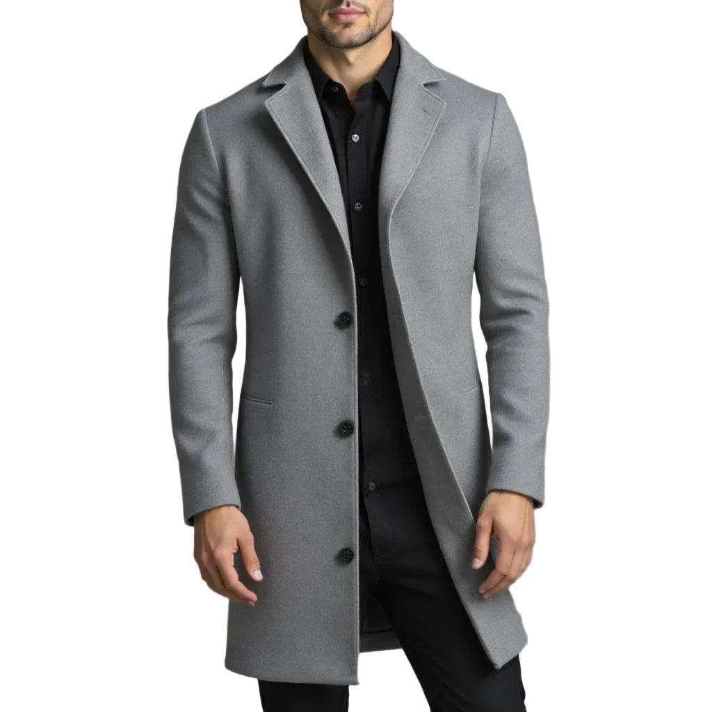 Herren Langer Maßgeschneiderter Mantel-Men Outerwear-Alpenkind
