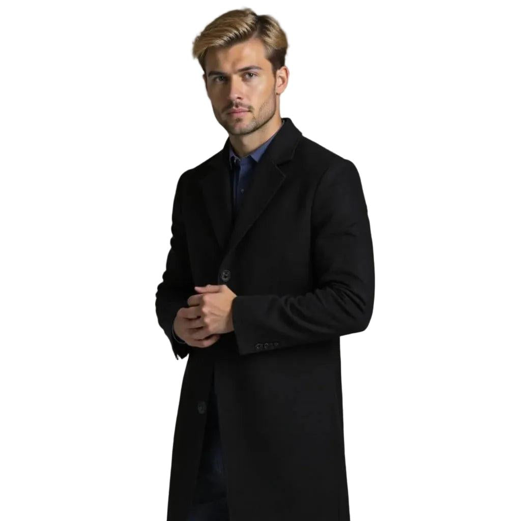 Herren Langer Maßgeschneiderter Mantel-Men Outerwear-Alpenkind