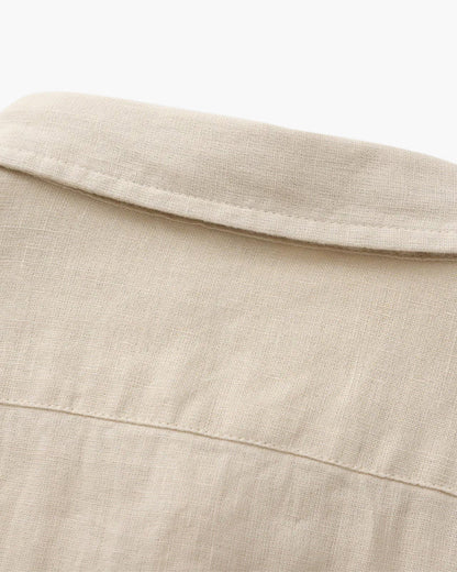 Herren-Leinenhemd mit langen Ärmeln und Tasche-Shirts for men-Alpenkind