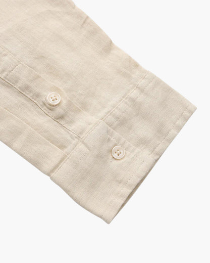 Herren-Leinenhemd mit langen Ärmeln und Tasche-Shirts for men-Alpenkind
