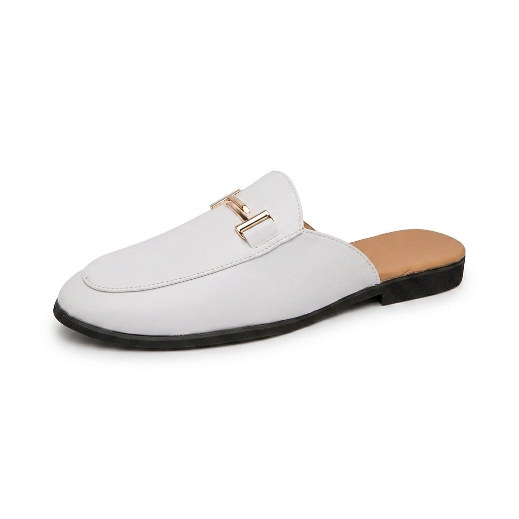 Herren-Loafer-Mules mit Metallschnalle-Footwear for men-Alpenkind