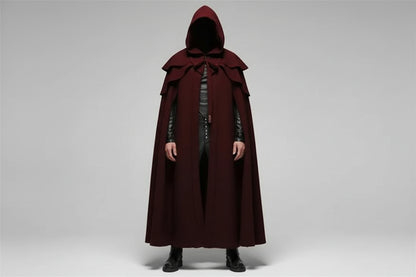 Herren Mantel mit Kapuze – Langer Schnitt & Moderner Stil-Men Tops-Alpenkind