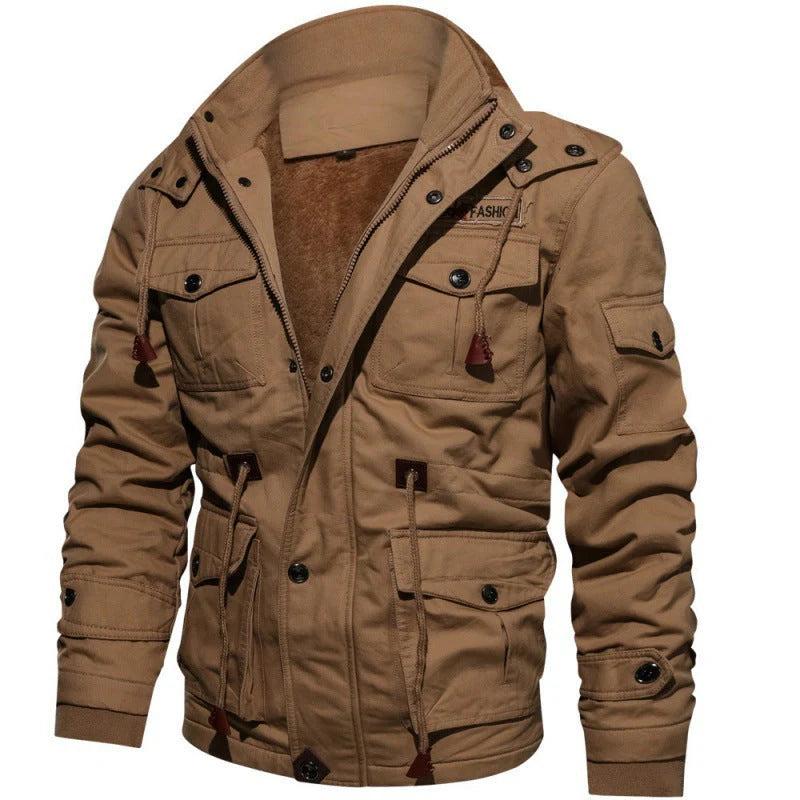 Herren Mehrtaschenjacke mit Reißverschluss und Innenfutter-Men Outerwear-Alpenkind