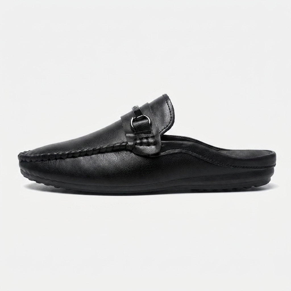 Herren-Mules mit Metall-Detail-Footwear for men-Alpenkind