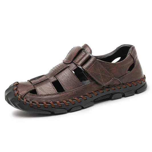 Herren offene Zehen Slide-Sandalen mit einteiligem Riemen im oberen Bereich-Footwear for men-Alpenkind