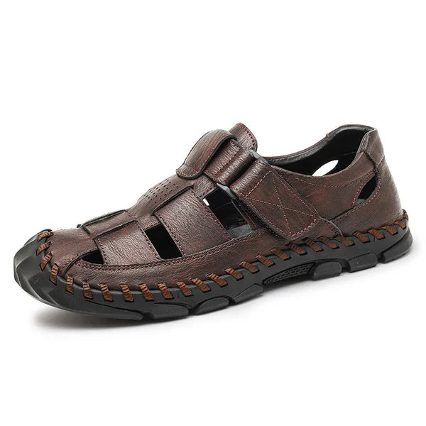 Herren offene Zehen Slide-Sandalen mit einteiligem Riemen im oberen Bereich-Footwear for men-Alpenkind
